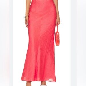 Hansen and Gretel coral maxi skirt, XS